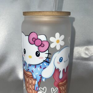 HK AND FRIENDS,FROSTED GLASS CAN.