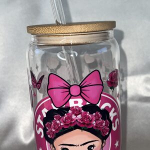 Clear glass can