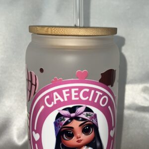 Frosted glass can