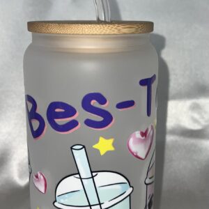 BES-TEAS FROSTED GLASS CAN.