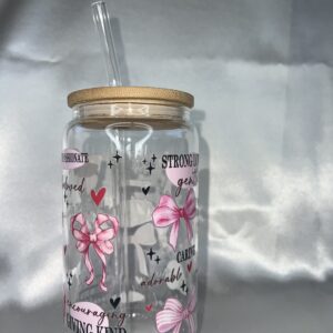 AFFIRMATION CLEAR GLASS CAN.