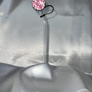 DISCO BALL STRAW COVER.
