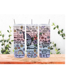BUTTERFLY SKINNY TUMBLER