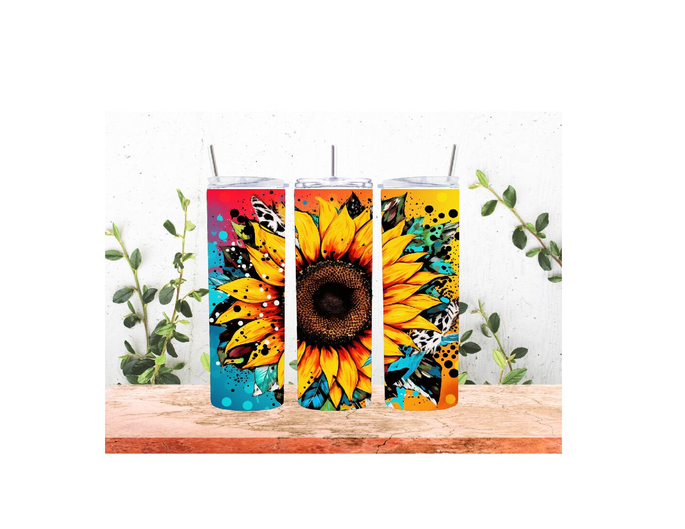 SUNFLOWER SKINNY TUMBLER