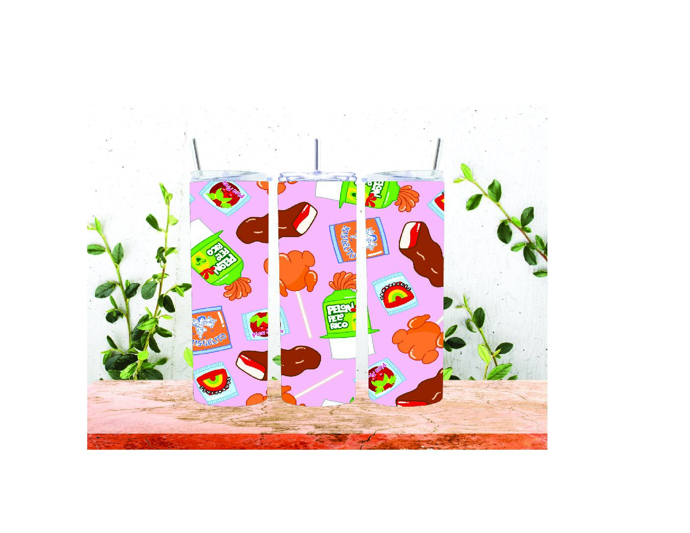 MEXICAN CANDIES SKINNY TUMBLER